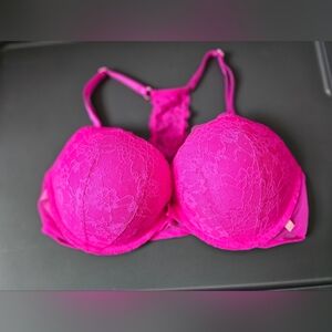 Victoria's Secret Fuchsia Lace Bra